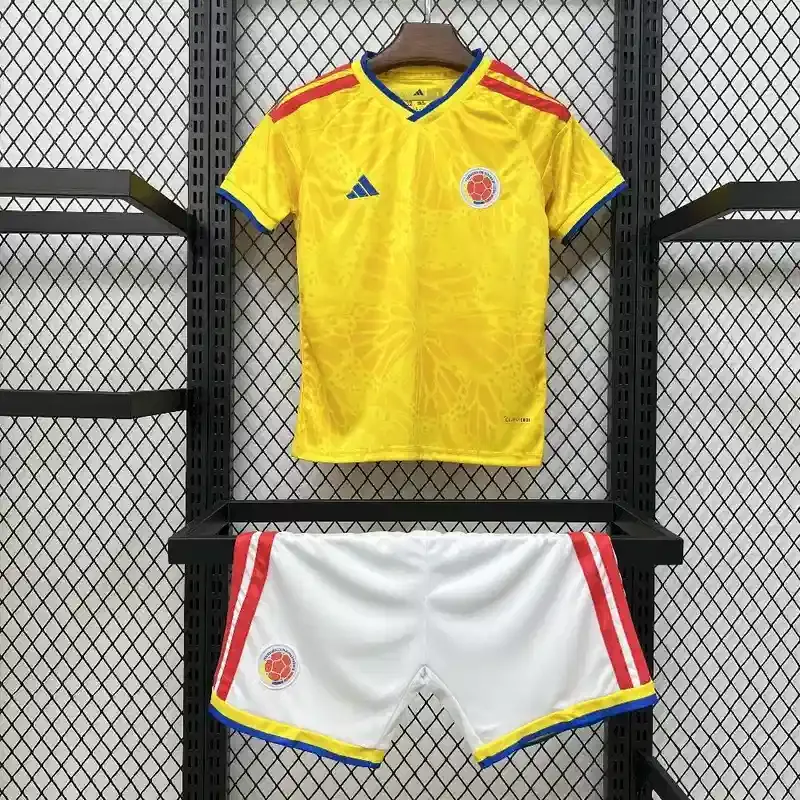 2026 World Cup Colombia Home Kids Jersey