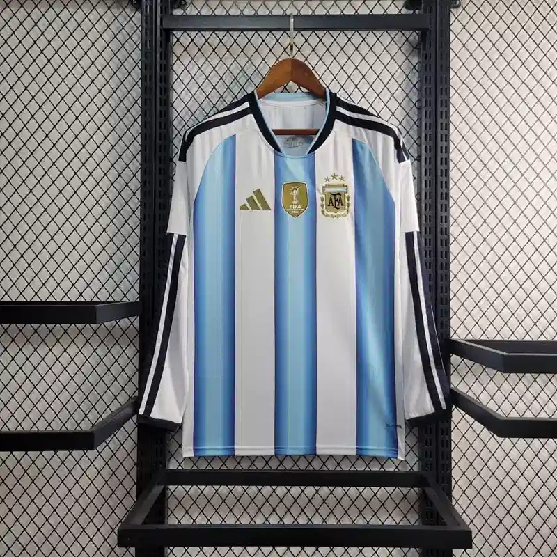 2026 World Cup Argentina Home Long Sleeve Jersey
