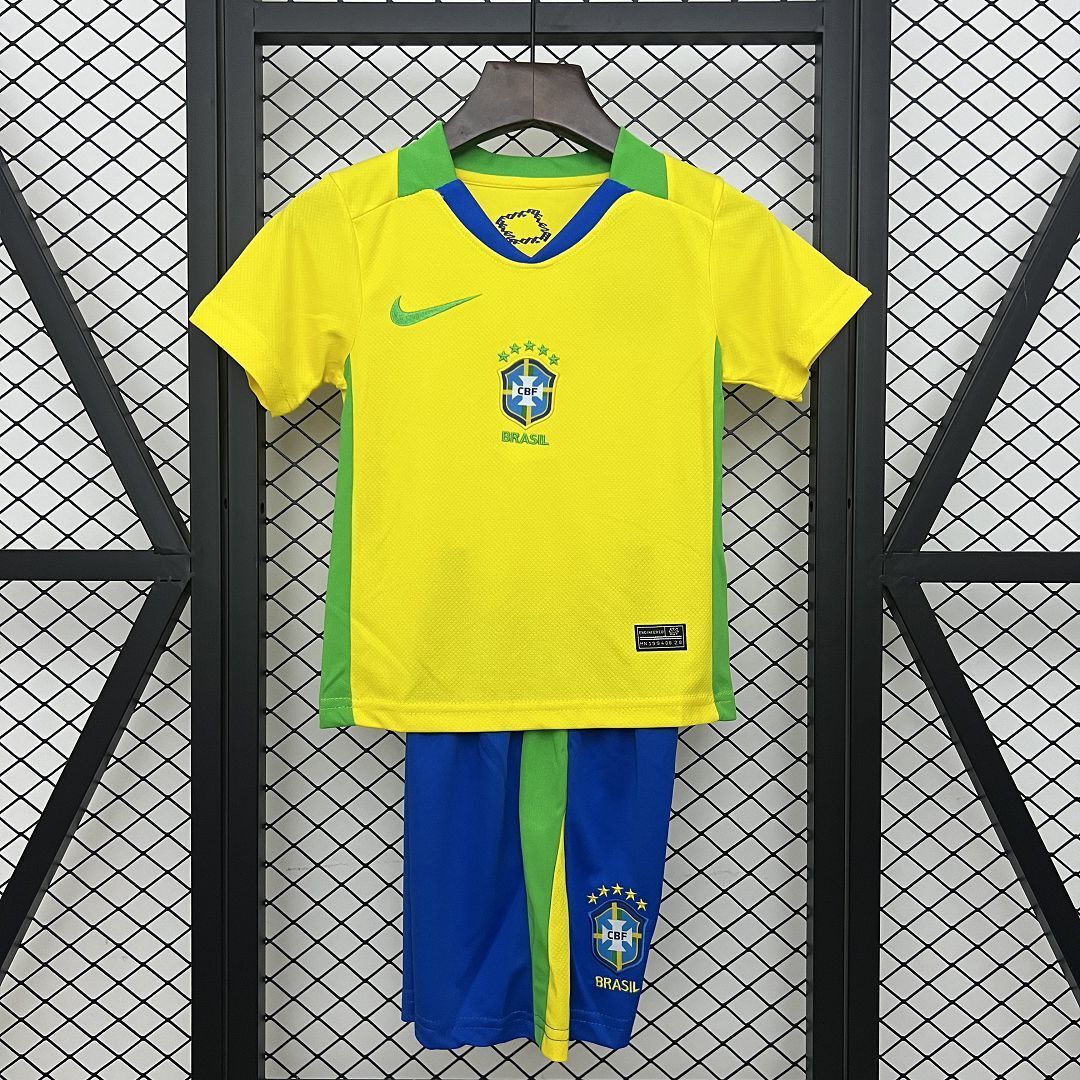 25-26 Brazil Home Kids Jersey
