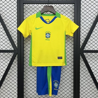 25-26 Brazil Home Kids Jersey