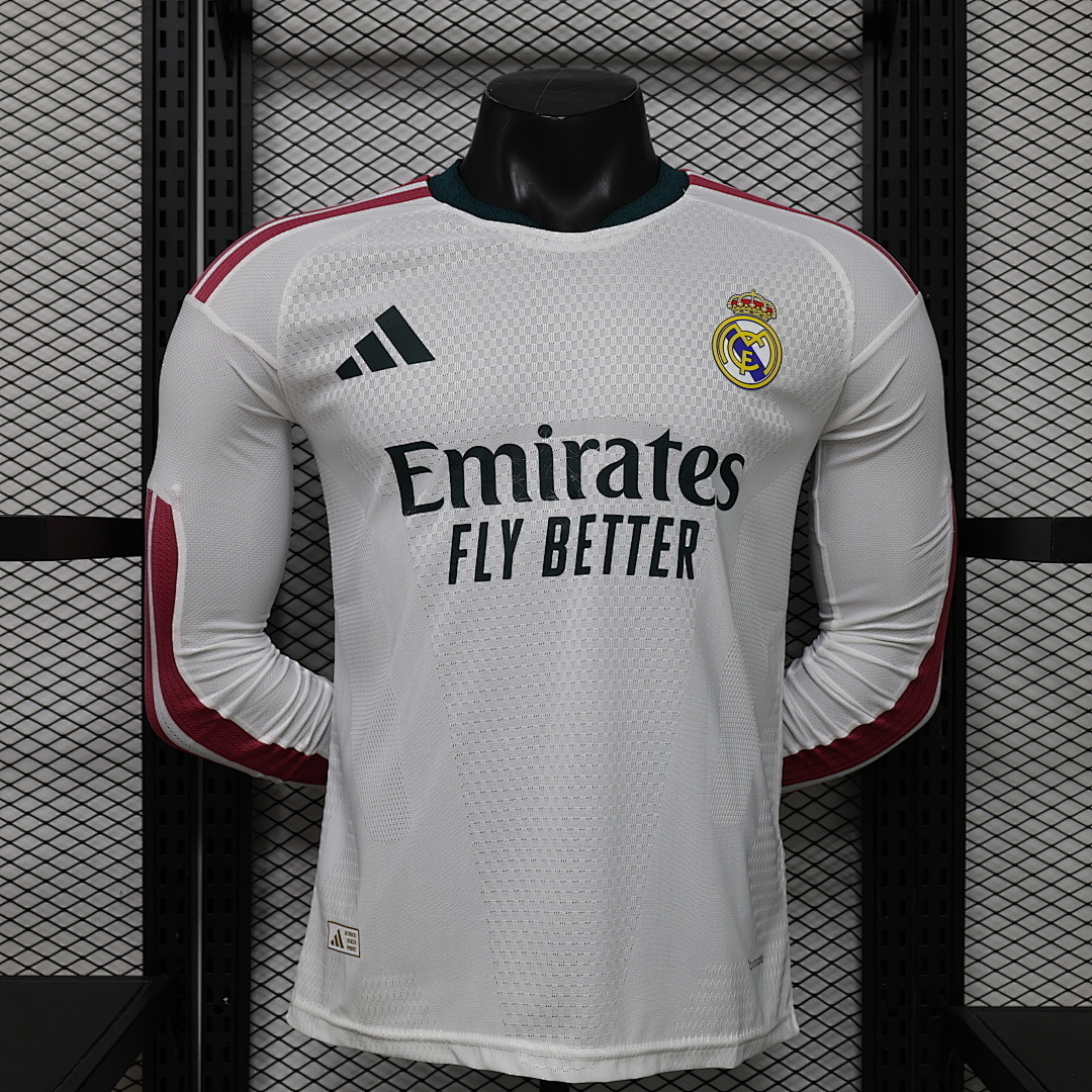 2026-27 Real Madrid Home Long Sleeve Jersey