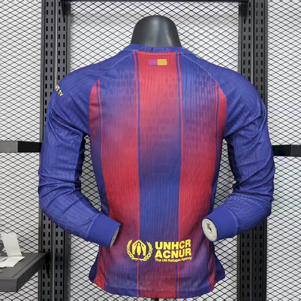 2025-26 Barcelona Home Long Sleeve Jersey