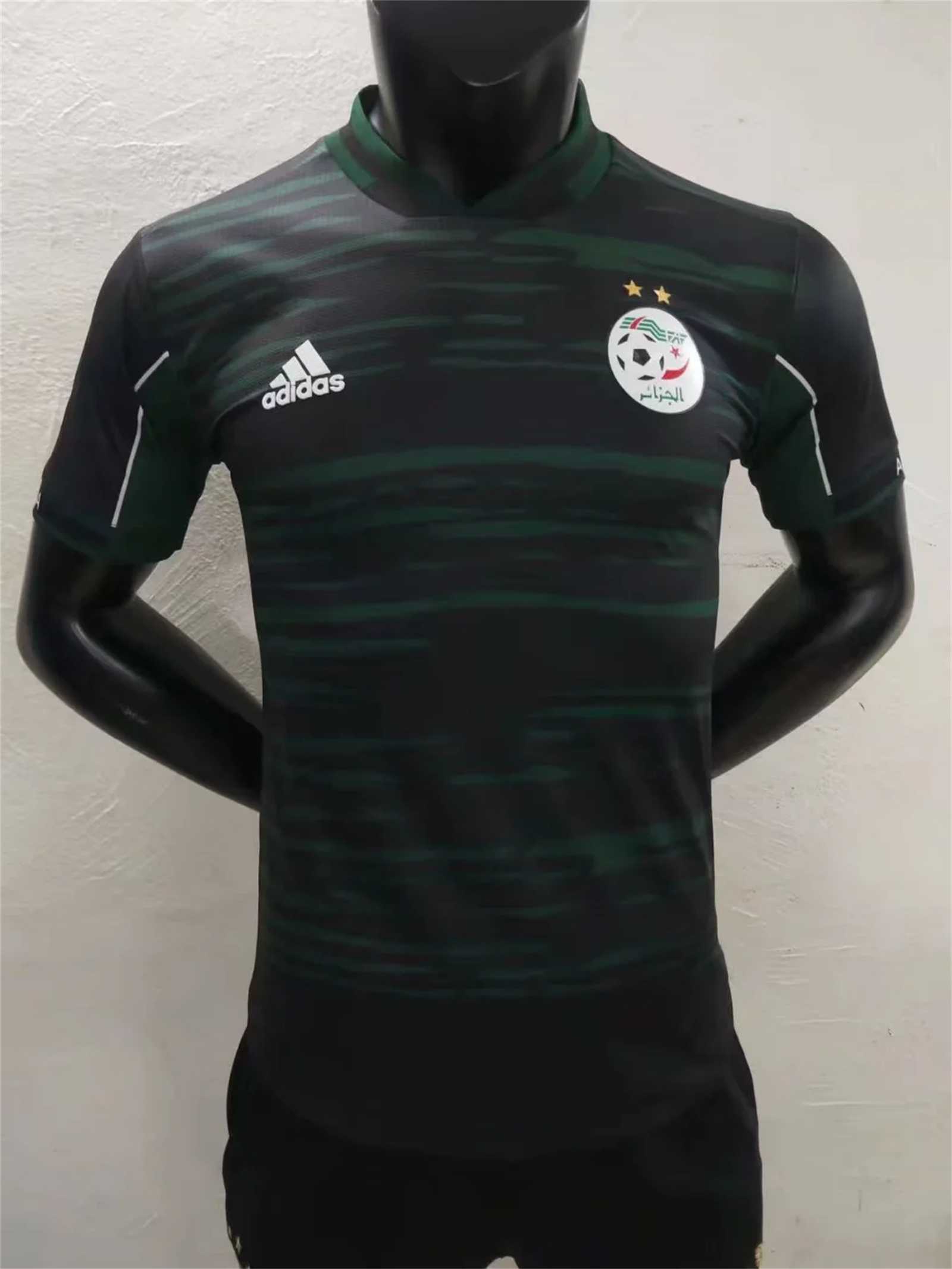 22 Algeria blackgreen Players Edition Jersey