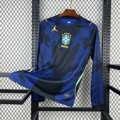 2026 World Cup Brazil Away Long Sleeve Jersey