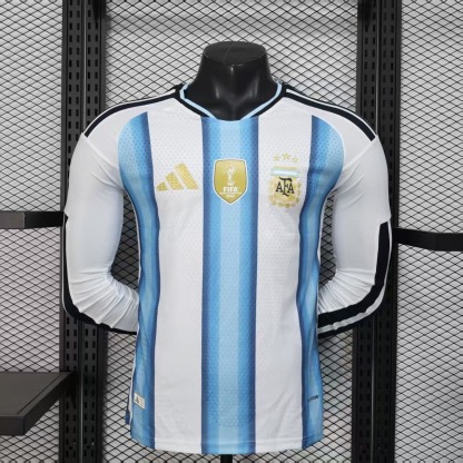 2026 World Cup Argentina Home Long Sleeve Jersey