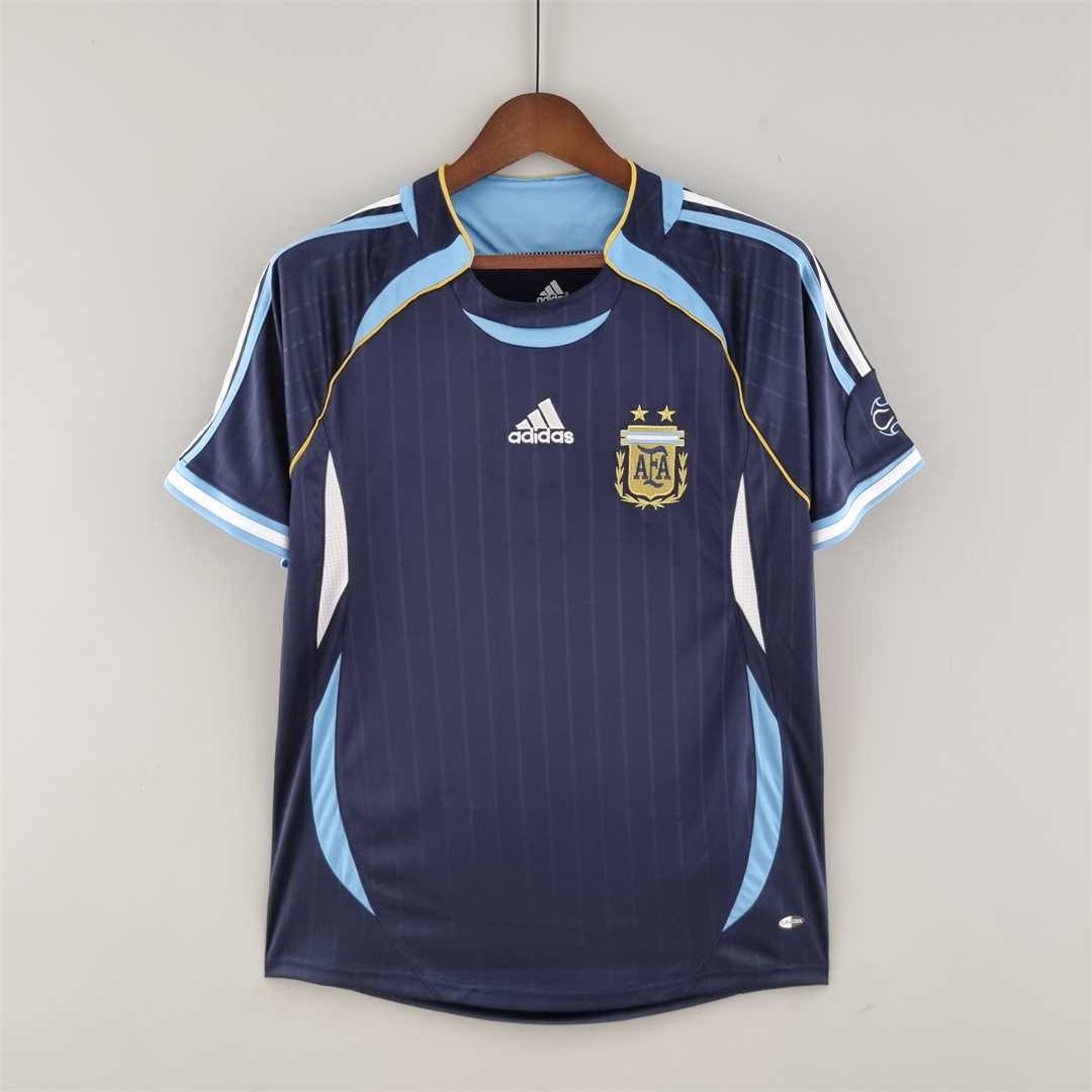 2006 Argentina World Cup Away Retro Jersey