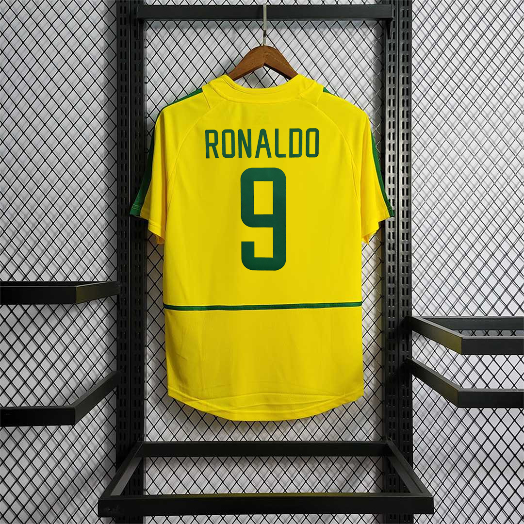 2002 Ronaldo Brazil Home Retro Jersey