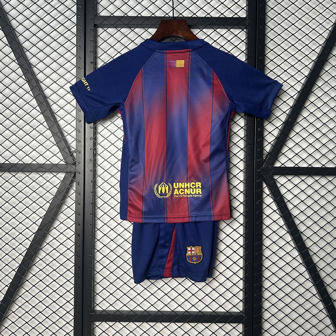 2025-26 Lamine Yamal Kopa Trophy Barcelona Home Kids Jersey