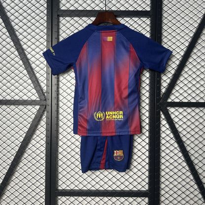 2025-26 Lamine Yamal Kopa Trophy Barcelona Home Kids Jersey