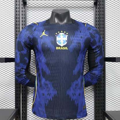 2026 World Cup Brazil Away Long Sleeve Jersey