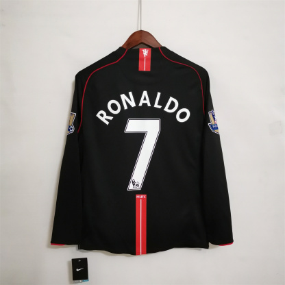 07/08 Ronaldo Manchester United Away long sleeve (Premier League patch included)