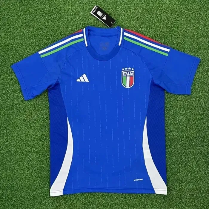 Italy 2024 Euro Home Player And Fan Version Jersey