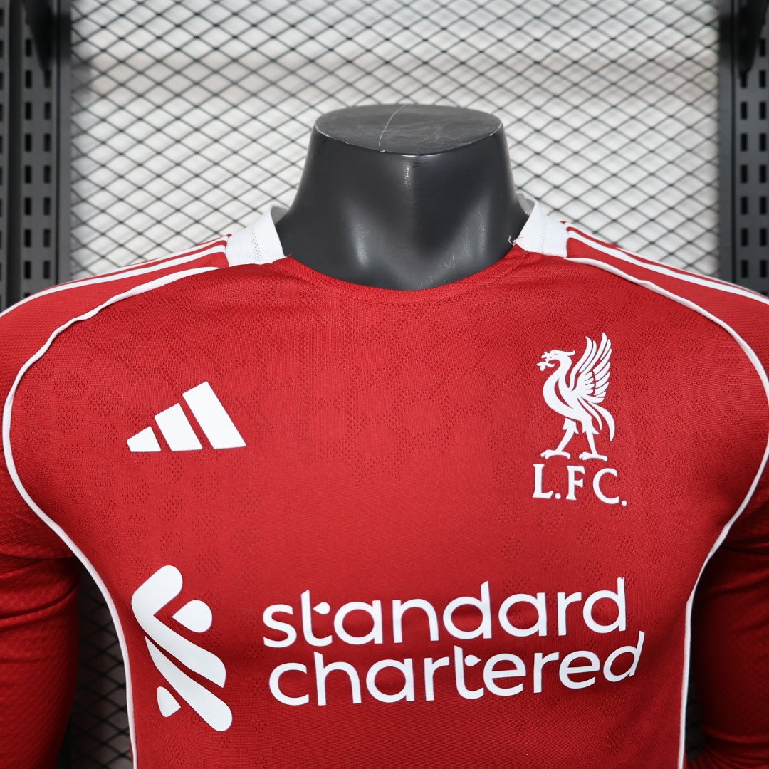 25-26 Liverpool Home Long Sleeve Jersey