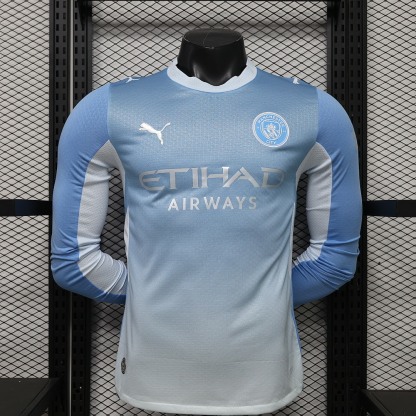 2026-27 Manchester City Home Long Sleeve Jersey
