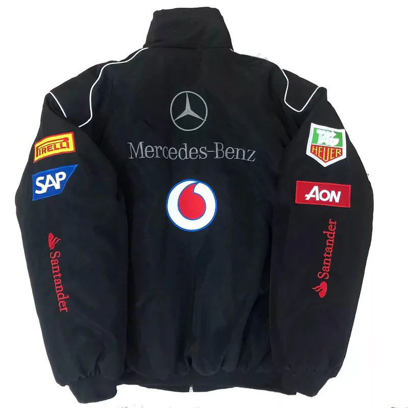 Black Mercedes F1 Jacket