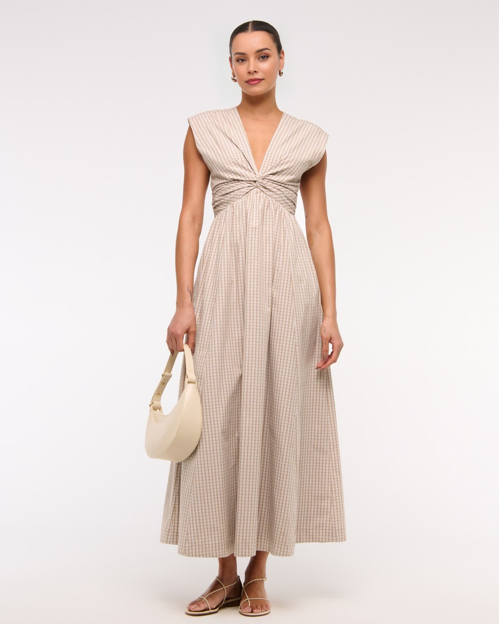 Twist-Front Maxi Dress (Buy 2 Free Shipping)