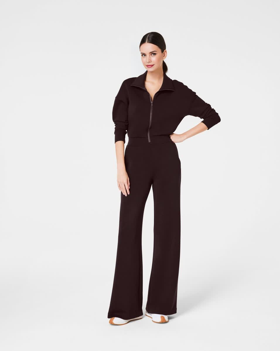 AirEssentials Long Sleeve Wide Leg Jumpsuit (Buy 2 Free Shipping)