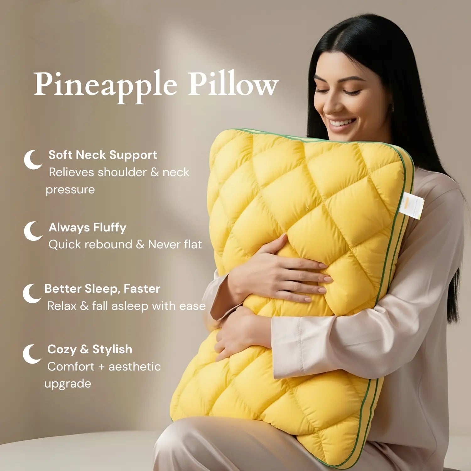 Pineapple Cloud-Like Pillow (Buy 2 Free Shipping)