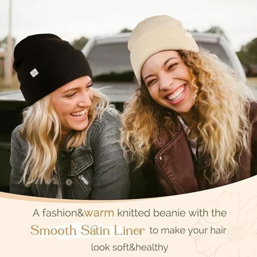 Anti-Frizz Satin Lined Beanie(Buy 3 Free shipping)