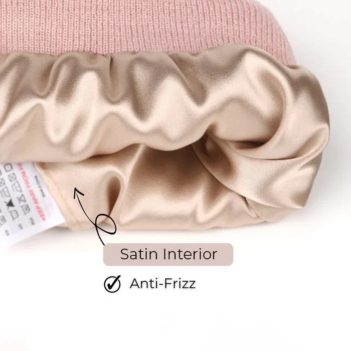 Anti-Frizz Satin Lined Beanie(Buy 3 Free shipping)