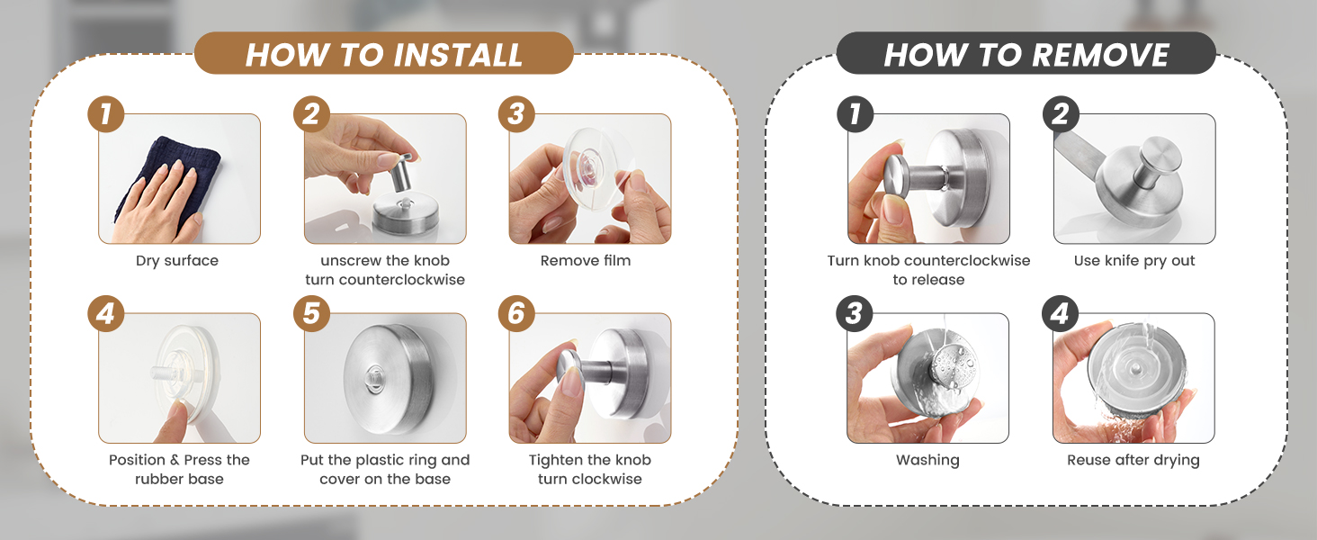 Suction Cup Hooks – (Buy 1 Get 4 set)