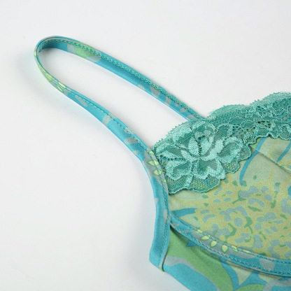 Floral Print Lace Cami