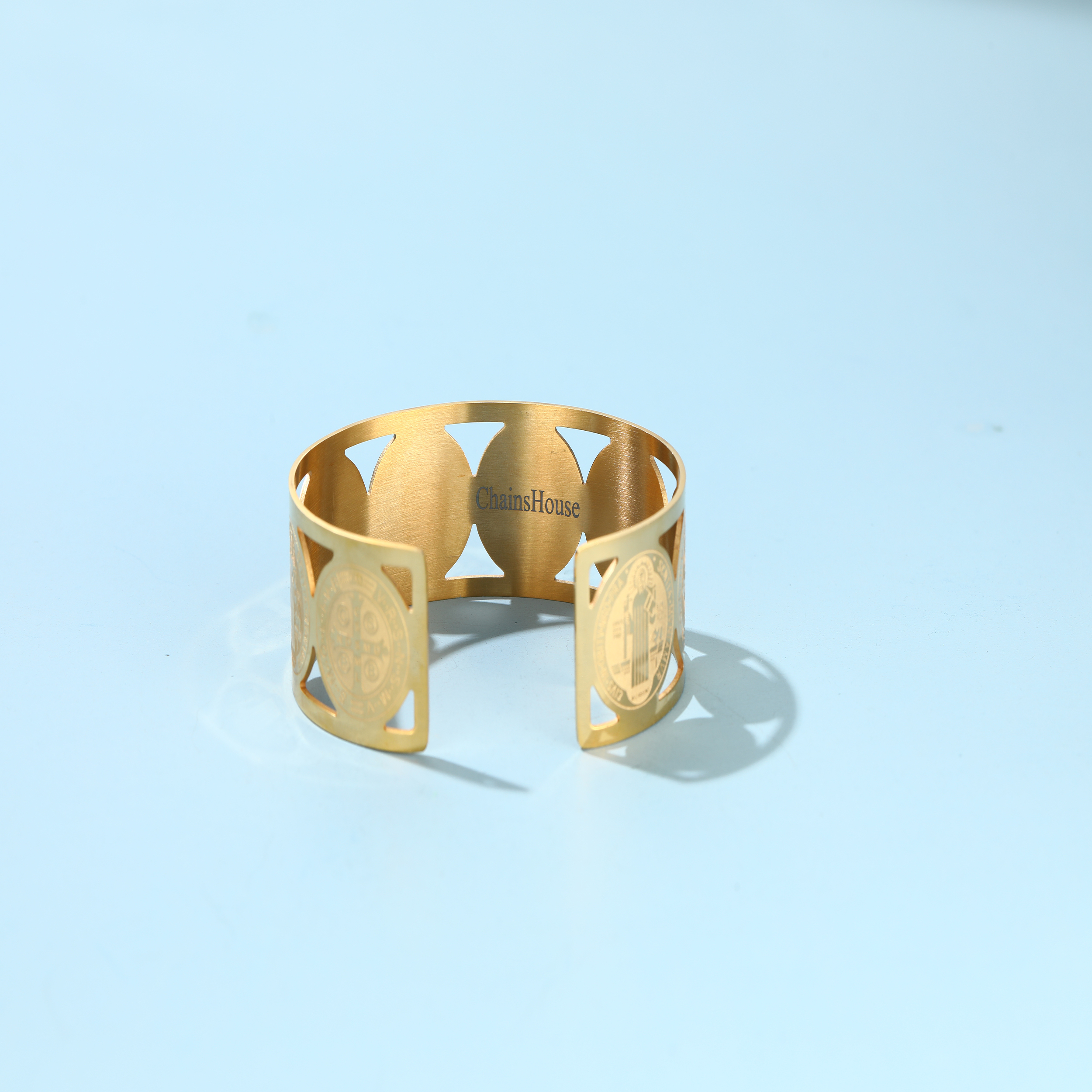 Gold Bracelet Upper Arm Cuff Bracelets Wide Chunky Bangle Jewelry Gift for Women