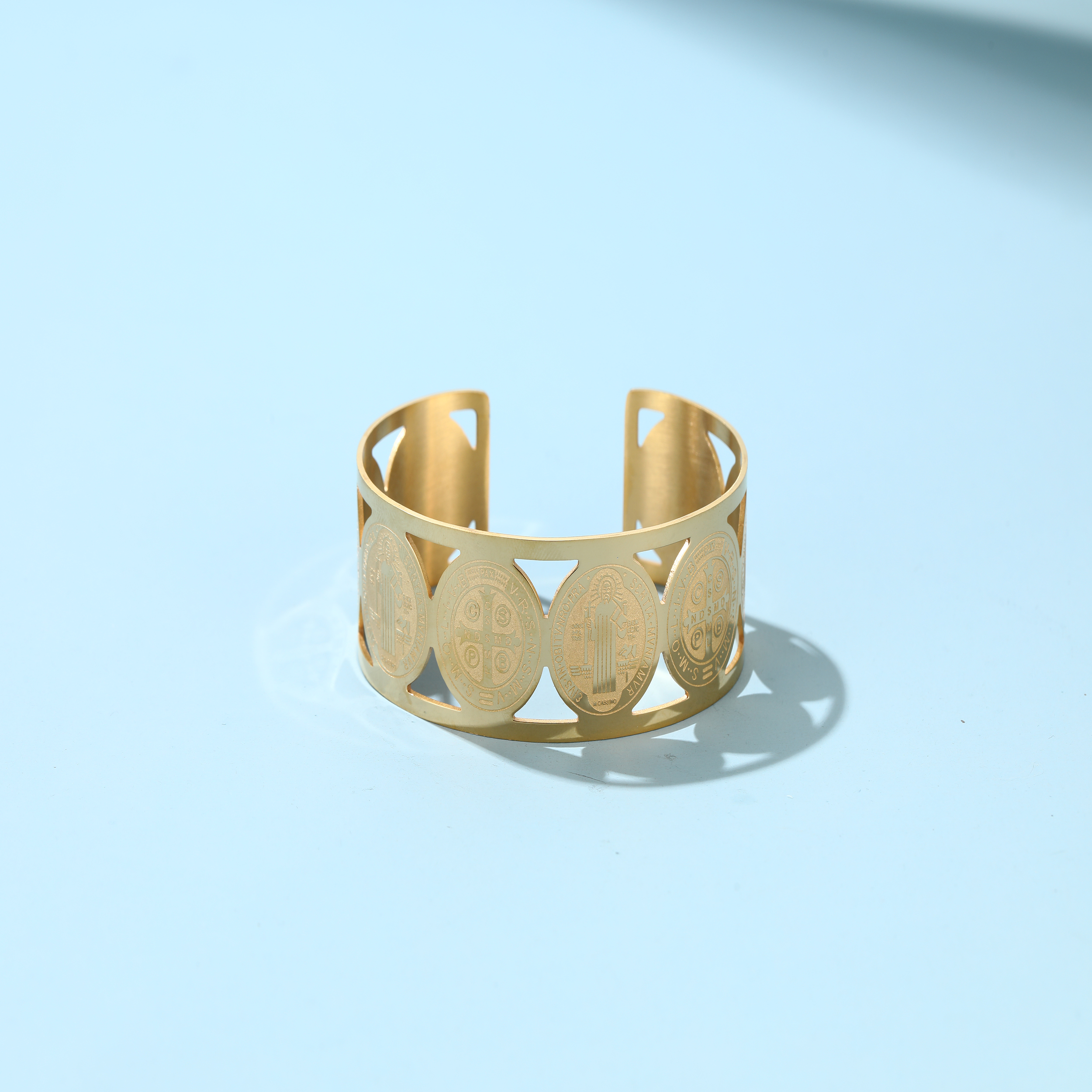 Gold Bracelet Upper Arm Cuff Bracelets Wide Chunky Bangle Jewelry Gift for Women