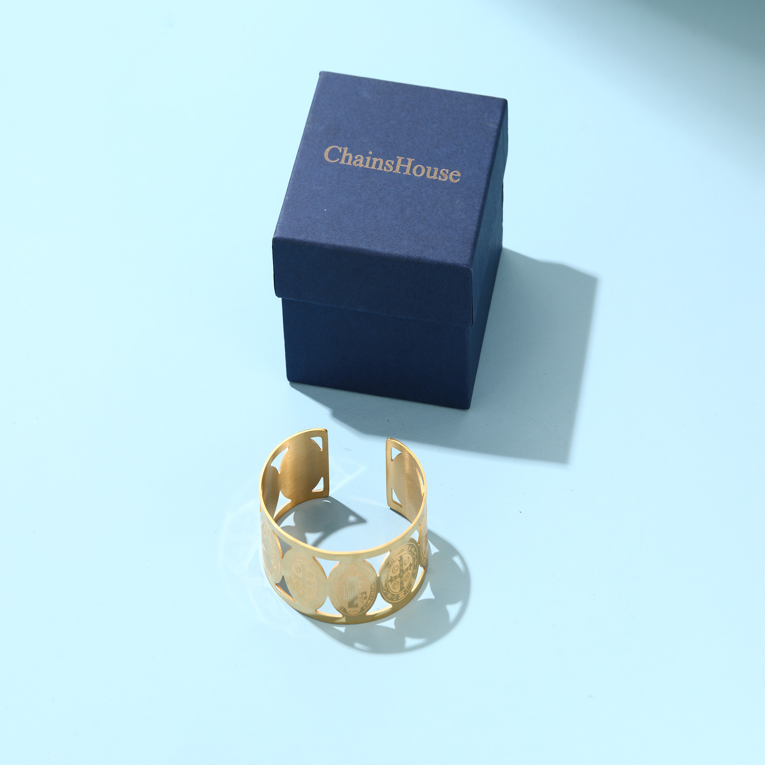 Gold Bracelet Upper Arm Cuff Bracelets Wide Chunky Bangle Jewelry Gift for Women