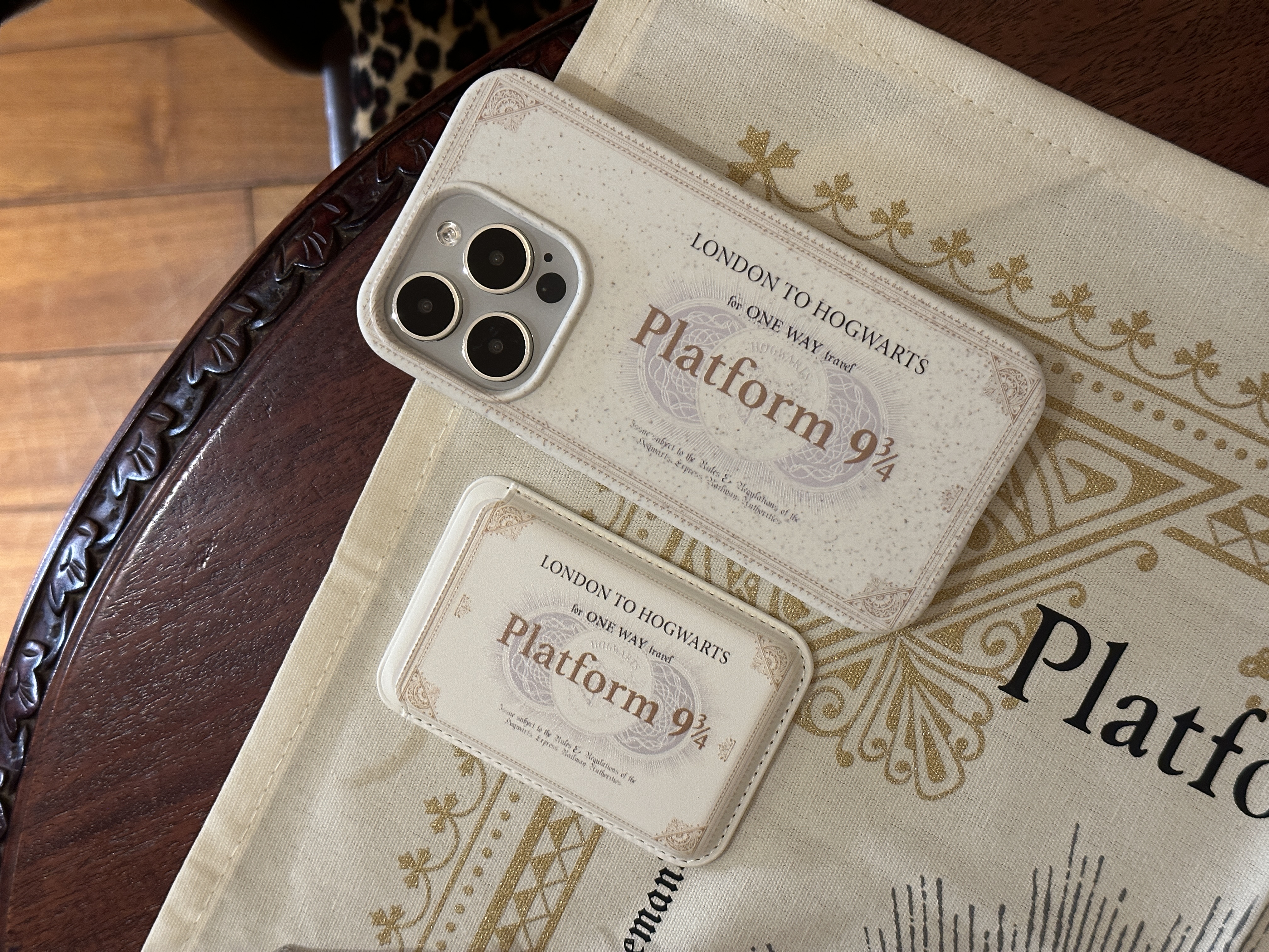 Platform 9¾ Harry Potter Ticket Leather iPhone Case