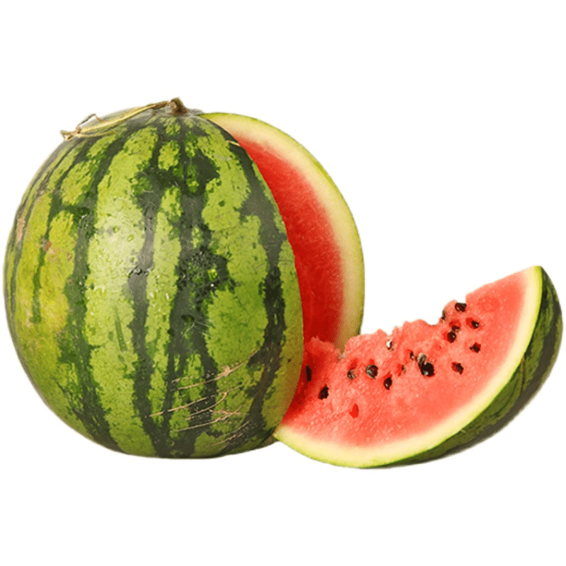 Rotfleischige, dünnhäutige süße Wassermelone