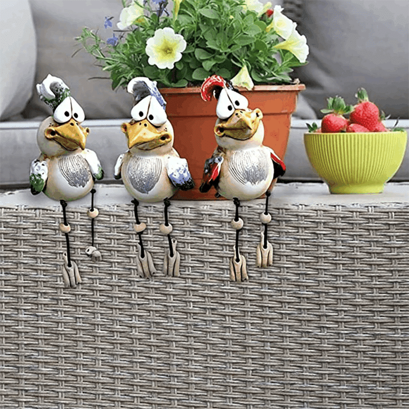 Gartenstatue, interessante Hühnerdekoration