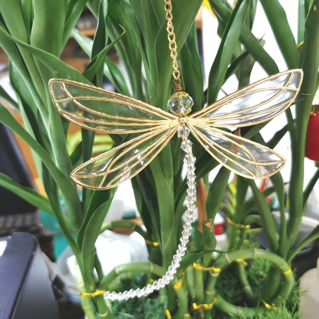 Engel-Schmetterlingsflügel-Libellen-kreatives Metallornament