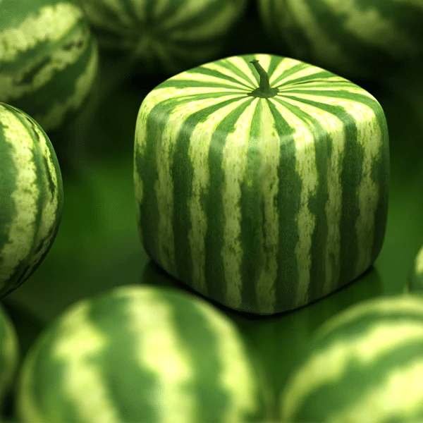 Seltene geometrische quadratische Wassermelonensamen