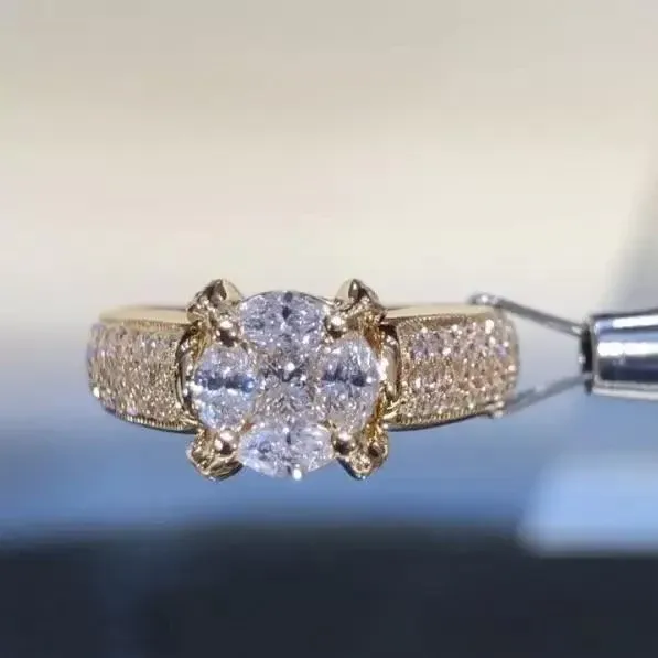 2Ct Sparkling Round Cut Engagement Ring in Sterling Silver