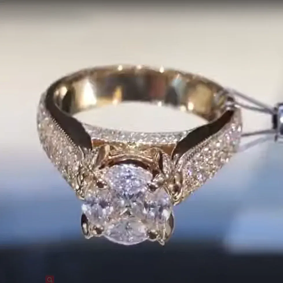 2Ct Sparkling Round Cut Engagement Ring in Sterling Silver