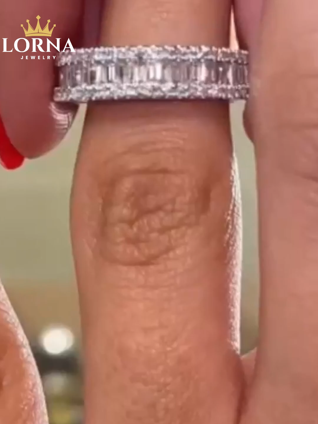 Elongated Radiant Cut Wedding Set