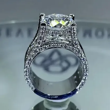 3Ct Gorgeous Round Cut sterling Silver Engagement Ring