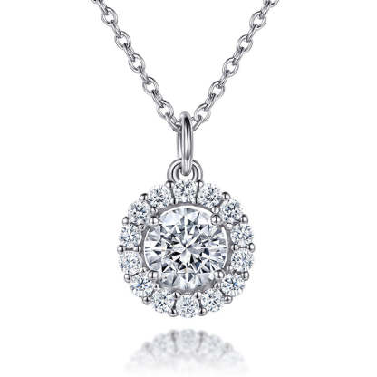 Classic Sterling Silver Birthstone Necklace for Mom-Sterling Silver-lornajewelry