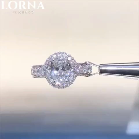 1.5Ct Oval Cut Vintage-Inspired Double Halo Engagement Ring in Sterling Silver