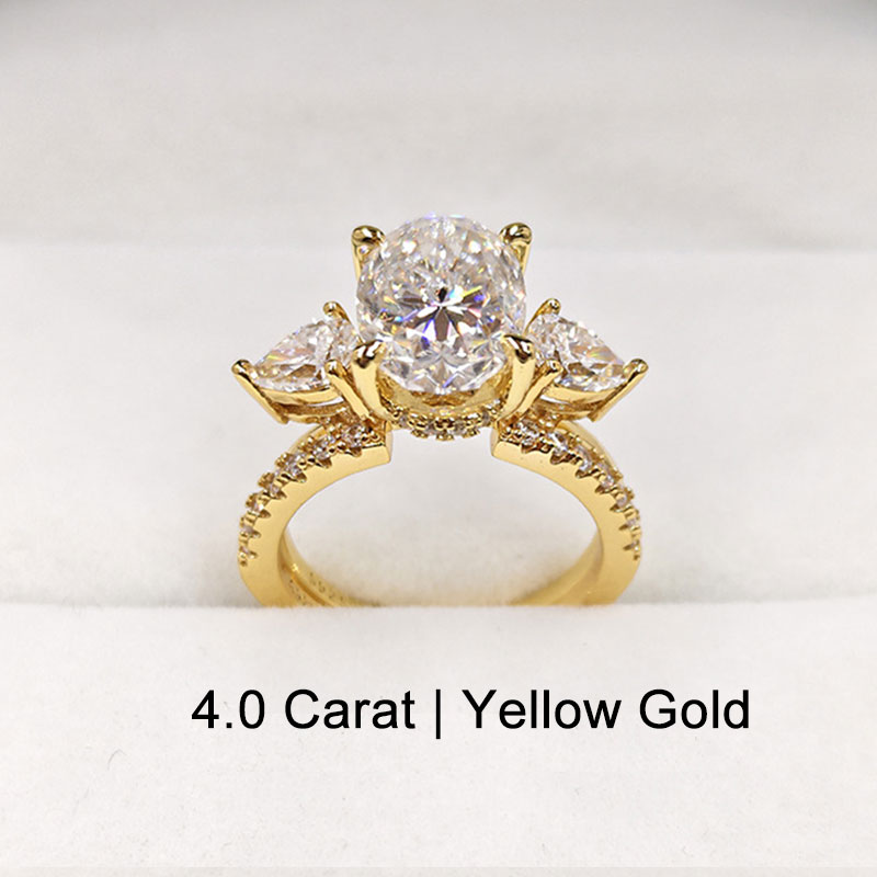 Unique Oval Cut Insert Sterling Silver Wedding Ring Set