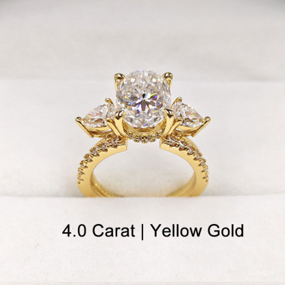 Unique Oval Cut Insert Sterling Silver Wedding Ring Set