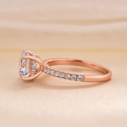 2Ct Classic Round Cut Engagement Ring for Her 4 prong In Sterling Silver-Sterling Silver-lornajewelry