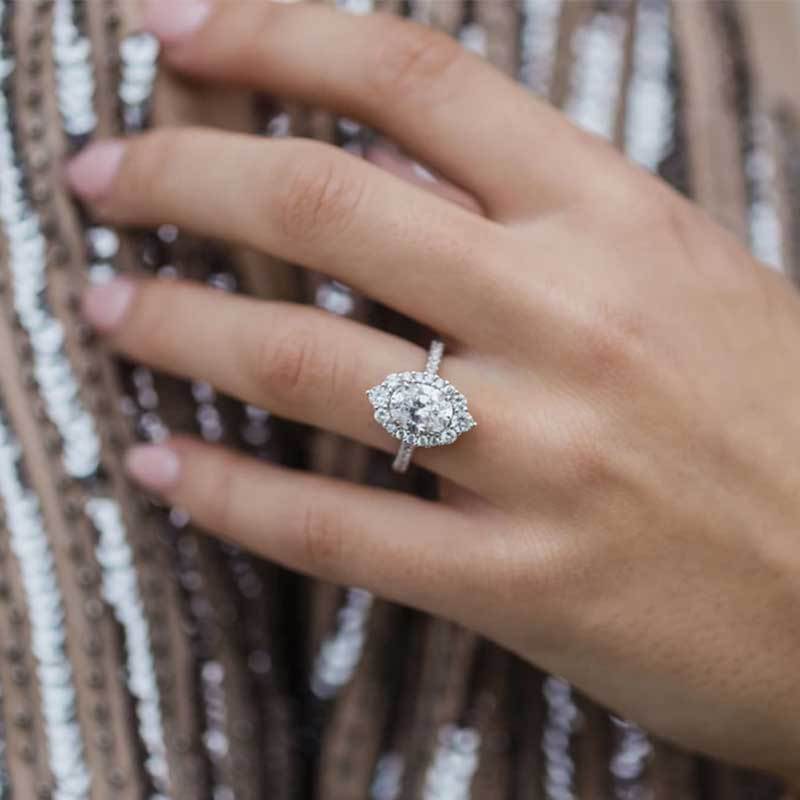 Oval Cut  3PC Wedding Ring Set In Sterling Silver-Sterling Silver-lornajewelry