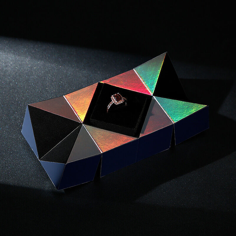 Lornajewelry Changeable Rubik's Cube Ring Box