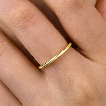 Simple Wedding Band For Women In Sterling Silver-Sterling Silver-lornajewelry