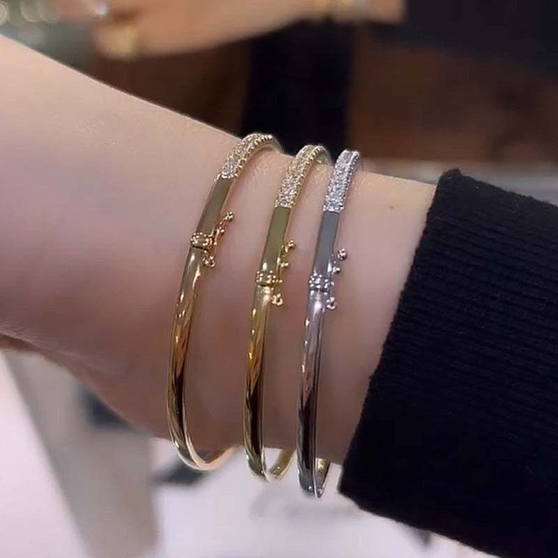 Timeless Round Cut Bracelet For Women-Sterling Silver-lornajewelry