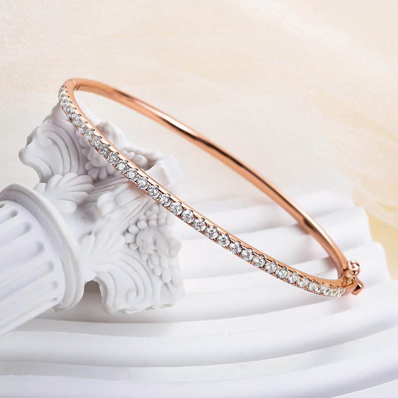 Timeless Round Cut Bracelet For Women-Sterling Silver-lornajewelry