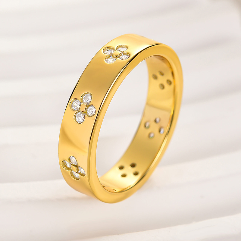 Noble Yellow Gold Wedding Band-Sterling Silver-lornajewelry