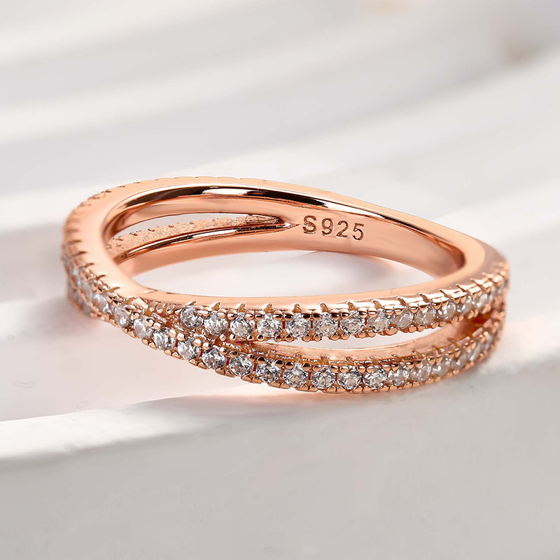 Classic X Criss Cross Wedding Band For Women In Sterling Silver-Sterling Silver-lornajewelry